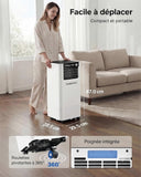 Climatiseur Mobile 9000 BTU Silencieux – Climatiseur Portable avec Télécommande