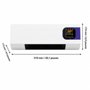 Climatiseur Mural Portable 2000W — Refroidissement Puissant avec Télécommande pour Chambre et Bureau