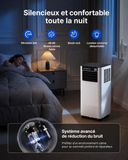 Climatiseur Mobile 9000 BTU Silencieux – Climatiseur Portable avec Télécommande